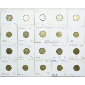 Niemcy, III Rzesza, zestaw 5, 10 fenigów 1937-1939 (43szt.)