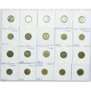Niemcy, III Rzesza, zestaw 5, 10 fenigów 1937-1939 (43szt.)