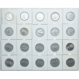 Zestaw PRL, 2 złote Jagody, 5 złotych Rybak 1958-1974 (32szt.)