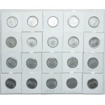 Zestaw PRL, 50 groszy 1949, 1 złoty 1949-1986 (107szt.)