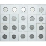 Zestaw PRL, 50 groszy 1949, 1 złoty 1949-1986 (107szt.)