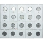 Zestaw PRL, 50 groszy 1949, 1 złoty 1949-1986 (107szt.)