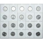 Zestaw PRL, 50 groszy 1949, 1 złoty 1949-1986 (107szt.)