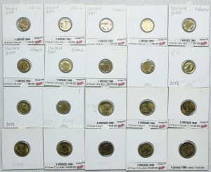 Third Republic set, 1, 2, 5, 10, 20, 50 pennies 1990-2012 (51pcs).