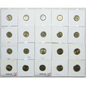 Zestaw III RP, 1, 2, 5, 10, 20, 50 groszy 1990-2012 (51szt.)