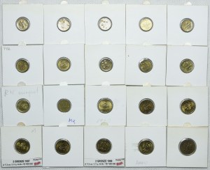 Third Republic set, 1, 2, 5, 10, 20, 50 pennies 1990-2012 (51pcs).