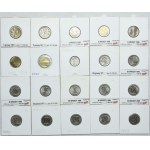 Zestaw III RP, 1, 2, 5, 10, 20, 50 groszy 1990-2012 (51szt.)
