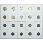 Zestaw III RP, 1, 2, 5, 10, 20, 50 groszy 1990-2012 (51szt.)