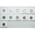 Zestaw III RP, 1, 2, 5, 10, 20, 50 groszy 1990-2012 (51szt.)