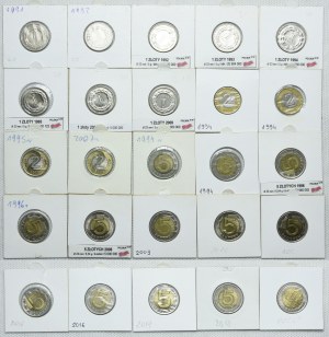 Third Republic set, 1, 2, 5 gold 1991-2020 (25pcs.)