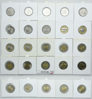 Third Republic set, 1, 2, 5 gold 1991-2020 (25pcs.)