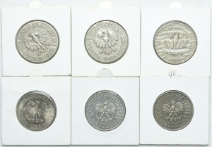 PRL set, 10 zloty 1959-1969 Tadeusz Kościuszko, 20,000 zloty 1994 Sigismund I the Old (6pcs).