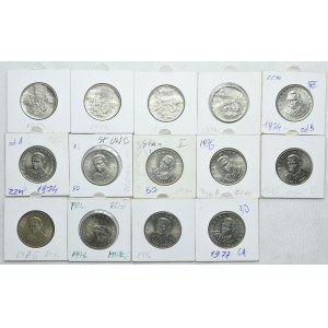 PRL, zestaw 20 złotych 1973-1977 (14szt.)