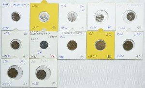Second Republic set, 1, 2 pennies 1928-1939 (12pc).