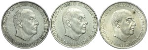 Spain, 100 pesetas 1966, 1966, 1968 (3pc).