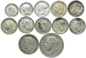 Great Britain, set 1836-1944 (12pcs).