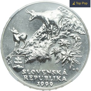 Słowacja, 500 koron 1999 Tatrzański Park Narodowy, NGC MS69
