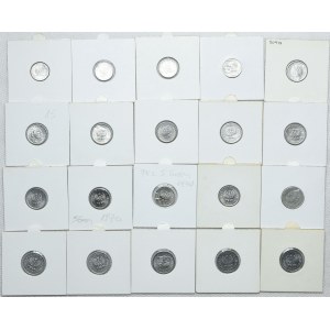 Zestaw PRL, 1, 2, 5, 10 groszy 1949-1985 (39szt.)