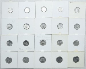 PRL set, 1, 2, 5, 10 pennies 1949-1985 (39pcs).