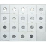Zestaw PRL, 1, 2, 5, 10 groszy 1949-1985 (39szt.)