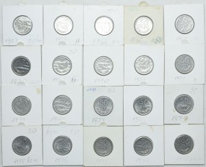 PRL, 50 pennies 1957-1987 (54pcs).