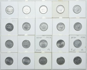 PRL, 50 pennies 1957-1987 (54pcs).