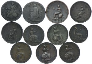 Great Britain, 1740-1853 set (11pcs).