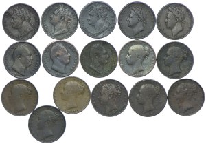 Great Britain, set 1821-1853 (16pcs).