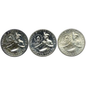 USA, 25 centów 1976 S/San Francisco (3szt.)