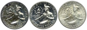 USA, 25 cents 1976 S/San Francisco (3pc).