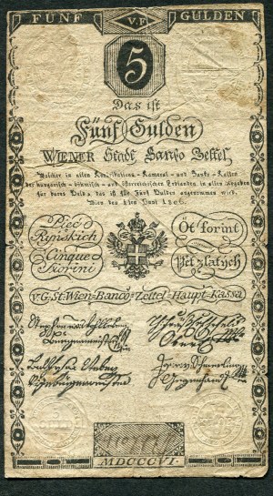 Austria, 5 Rhenish guilders 1806