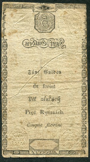 Austria, 5 Rhenish guilders 1806