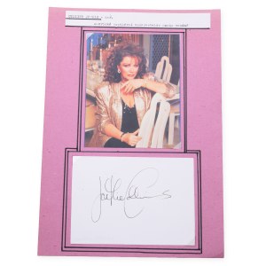 Jackie Collins (1937 - 2015) | Signature on the card