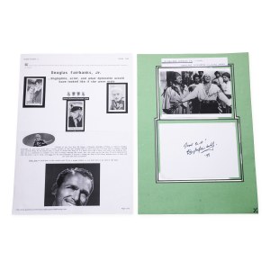 Douglas Fairbanks (1883 - 1939) | Signature on the card