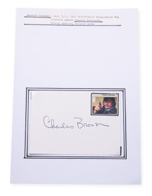 Charles Bronson (1921 - 2003) | Signature on the card