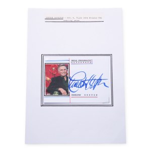 Charlton Heston (1923 - 2008) | Signature on the card