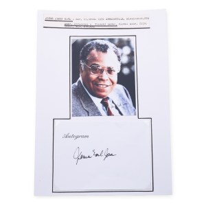 James Earl Jones (1931 - 2024) | Signature on photo