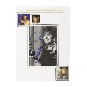 Barbra Streisand (1942*) | Signature on photo