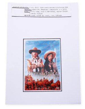 Geraldine Chaplin (1944*) | Signature on an advertising flyer