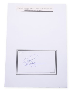 Susan Sarandon (1946*) | Signature on the card