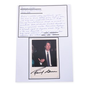 Richard Gere (1949*) | Signature on the card
