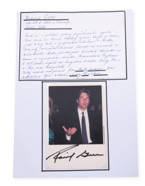 Richard Gere (1949*) | Signature on the card