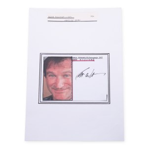 Robin Williams (1951 - 2014) | Signature on the card