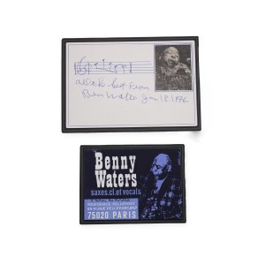Benjamin (Benny) Waters (1902 - 1998) | Signatures on cards
