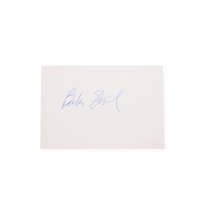 Barbra Streisand (1942*) | Signature on clipping