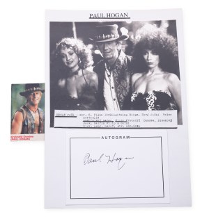 Paul Hogan (1939*) | Signature on the card