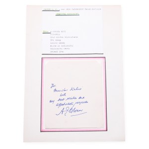 Archibald Joseph Cronin (1896 - 1981) | Signature on the ticket
