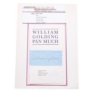 William Golding (1911 - 1993) | Signature on sheet