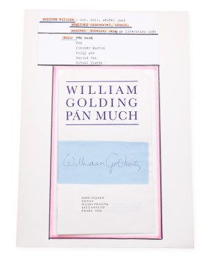 William Golding (1911 - 1993) | Signature on sheet