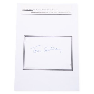 Tom Courtenay (1937*) | Signature on the card